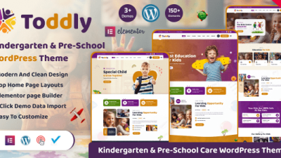 Toddly (v1.1.0) Kids & Kindergarten WordPress Theme