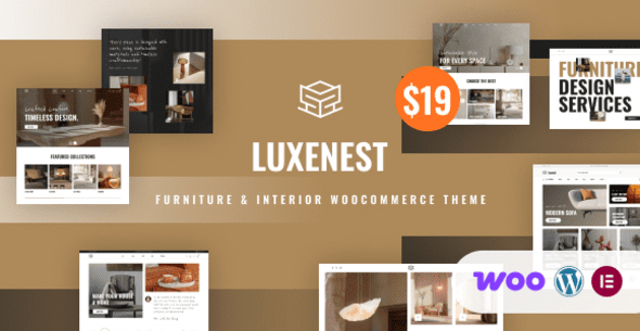LuxeNest (v1.0.0) Furniture & Interior WooCommerce WordPress