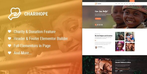 Charihope (v1.2.4) Charity and Donation WordPress Theme