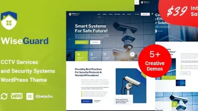 WiseGuard CCTV and Security Systems WordPress Theme v1.0.0