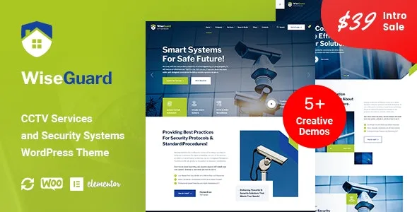 WiseGuard CCTV and Security Systems WordPress Theme v1.0.0