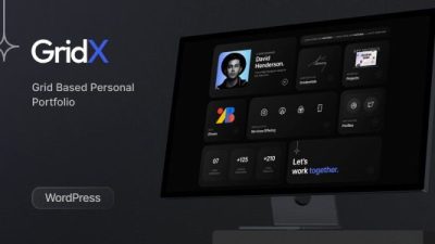 Gridx v4.0.2 Personal Portfolio WordPress