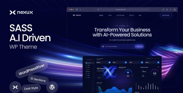 Nexux (v1.0.3) Saas Landing Page WordPress Theme
