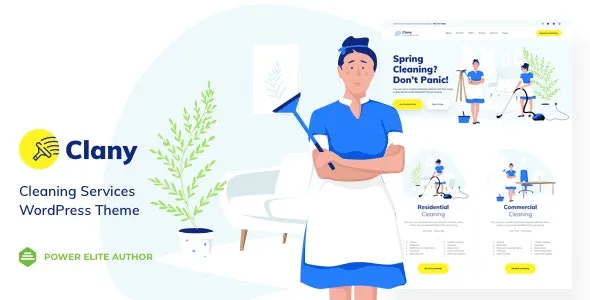 Clany v25.0 Cleaning Services WordPress Theme (Activated)
