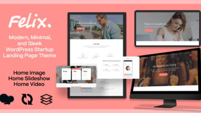 Felix. (v1.0.5) Startup Landing Page WordPress Theme