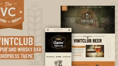 VintClub v1.1.4 A Pub and Whisky Bar WordPress Theme