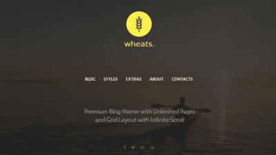 Wheats (v1.9) Blogging WordPress Theme