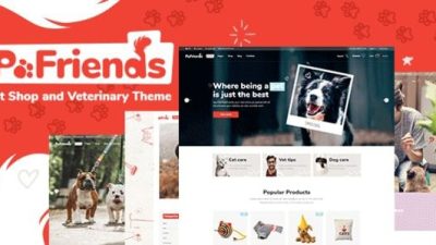 v1.5 PawFriends Pet Shop and Veterinary Theme