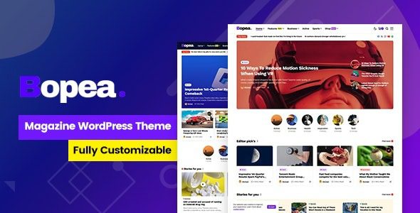 Bopea (v1.1.4) Newspaper & Magazine WordPress Theme