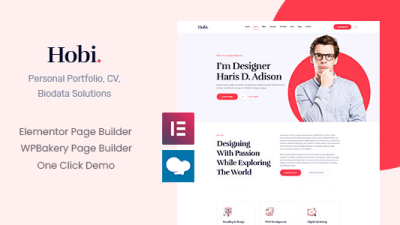 Hobi v2.0.2 Personal Portfolio WordPress Theme