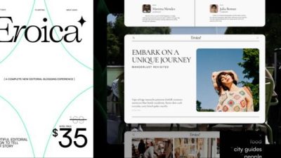 Eroica (v1.3.1) Bold & Lightweight WordPress Blog Theme