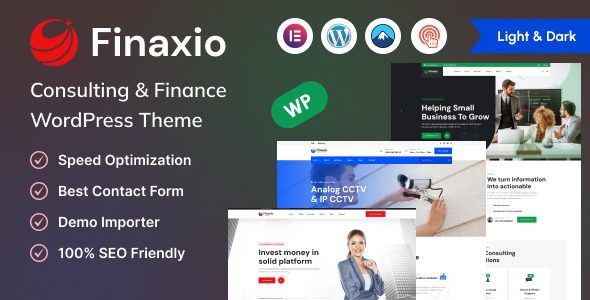 Finaxio v1.0.1 Consulting & Finance WordPress Theme