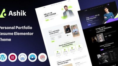 Ashik v1.0 Personal Portfolio WordPress Theme