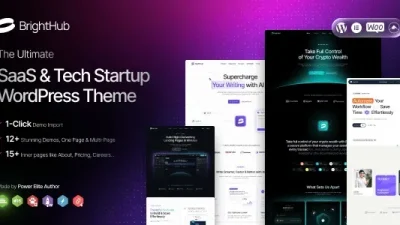 BrightHub (v1.0.3) SaaS & Tech Startup WordPress Theme