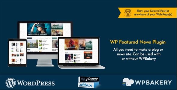 WP Featured News Pro v2.2.0 Custom Posts Listing Plugin