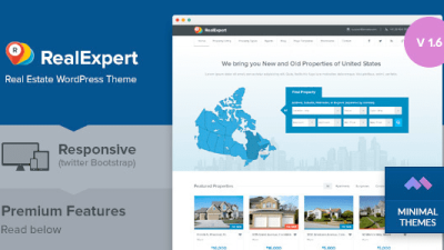 Real Expert (v1.7.6) Responsive Real Estate and Property Listing WP Theme