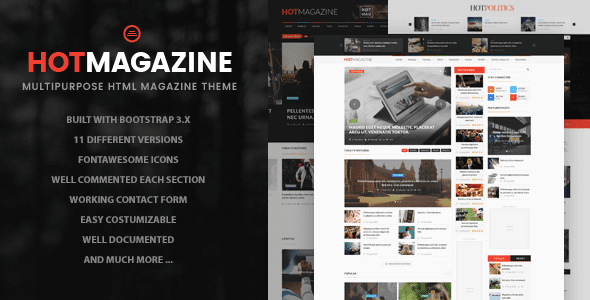 Hotmagazine (v2.4) News & Magazine WordPress Theme