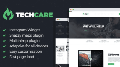 TechCare (v1.1.0) Electronics Repair WordPress Theme
