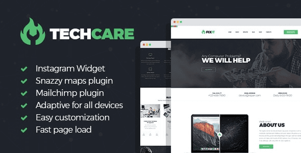 TechCare (v1.1.0) Electronics Repair WordPress Theme