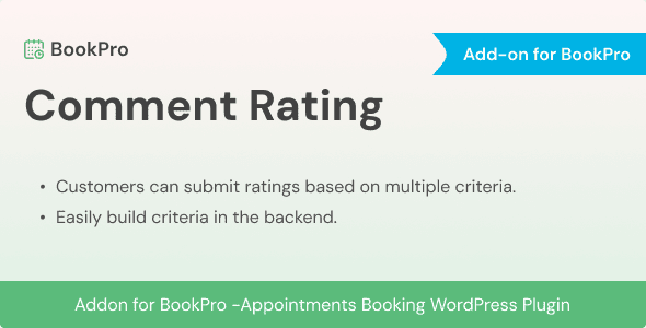Comment Rating Add-on for BookPro Plugin主题下载