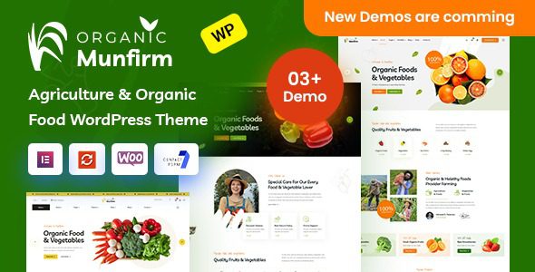 Munfirm (v1.0.3) Organic Food Store WordPress Theme