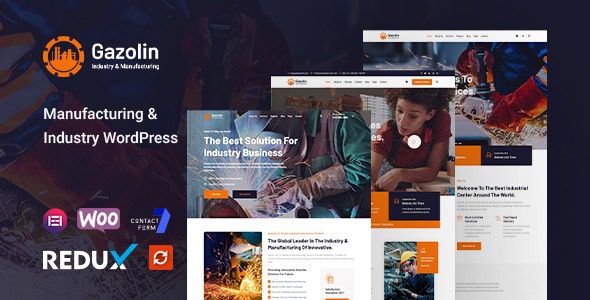 Gazolin (v1.0.3) Industry & Factory WordPress Theme