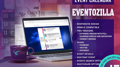 EventoZilla (v2.1) Event Calendar - Elementor Widget Addon
