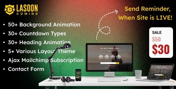 Lasoon (v2.0.0) Coming Soon / Maintenance Mode WordPress Plugin