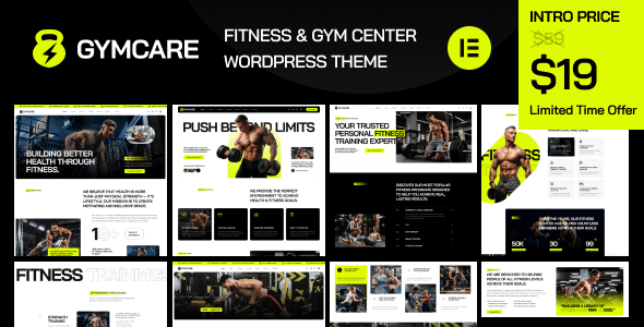 Gymcare (v1.0.0) Fitness and Gym WordPress Theme