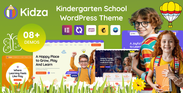 Kidza (v1.0.1) Kindergarten WordPress Theme for PreScool