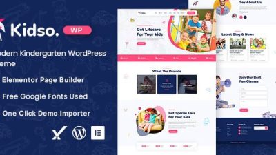 Kidso (v1.1.0) Modern Kindergarten WordPress Theme