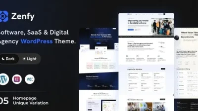 Zenfy (v1.1) Software, SaaS & Digital Agency WordPress Theme