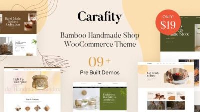 Carafity (v1.2.7) Bamboo Handmade Shop WooCommerce Theme