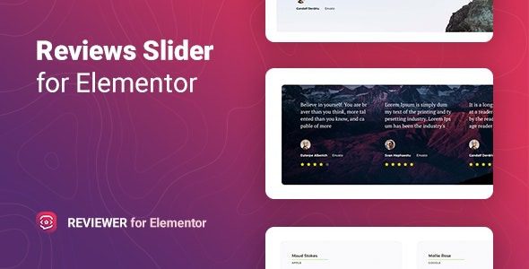 Reviewer (v1.0.9) Reviews Slider for Elementor