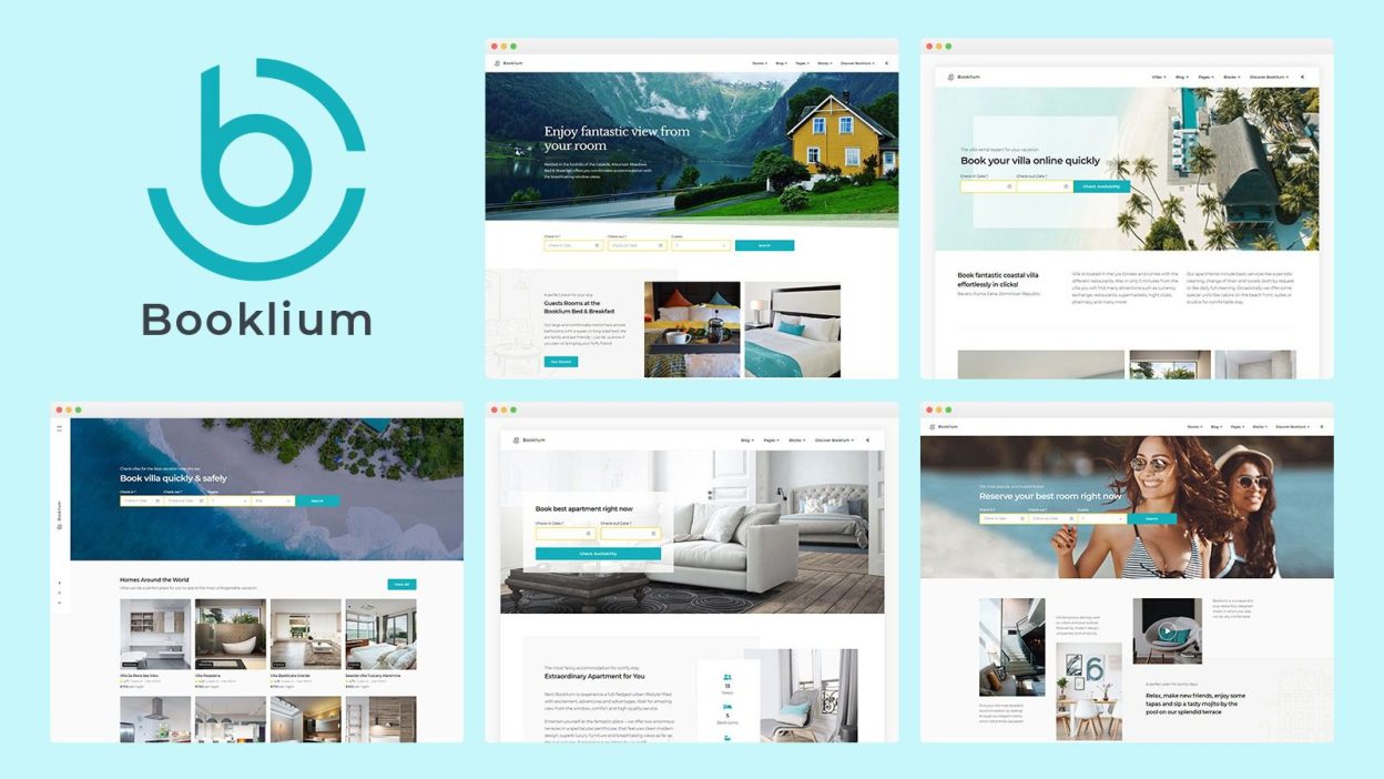 MotoPress Booklium (v2.0.0) Transform Your B&B Business with Multipurpose WordPress Theme