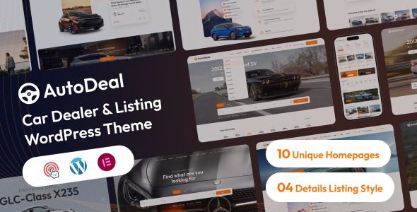 AutoDeal (v1.0.2) Car Dealer & Listing WordPress Theme