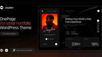 Jayden v1.9 Personal Portfolio WordPress Theme