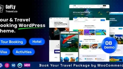 Gofly (v1.5.5) Tour Booking and Travel Agency WordPress Theme
