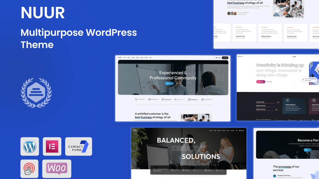 Nuur (v1.0) Multipurpose Creative WordPress Theme
