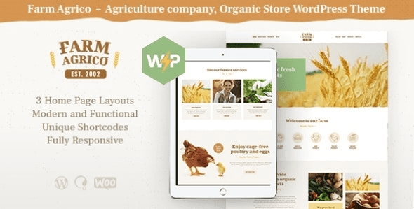Farm Agrico (v1.3.12) Agricultural Business WP Theme