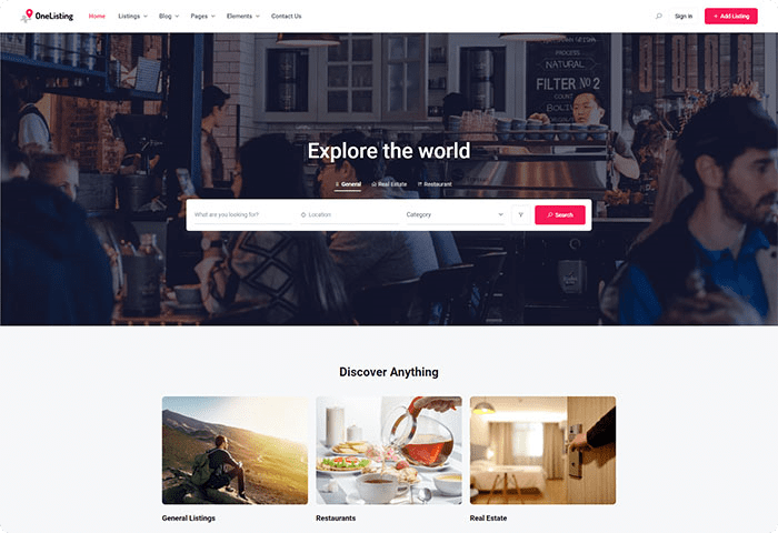 OneListing Pro (v1.31) WordPress Theme for Business Directory (Premium)
