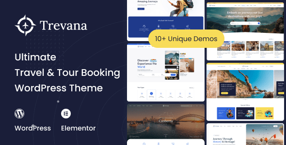 Trevana (v1.0.4) Travel & Tour Booking WordPress Theme