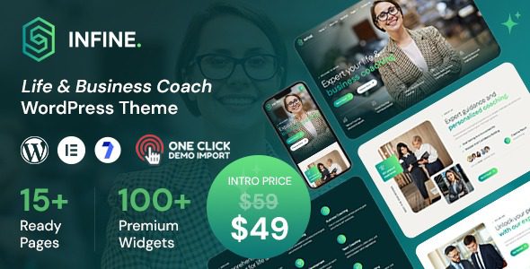 Infine (v1.0.4) Life Coach and Business Coach WordPress Theme