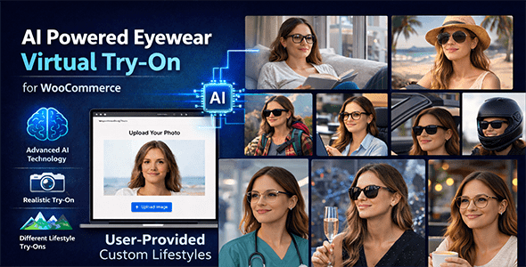 AI Powered Eyewear Virtual Try-on Popup插件下载