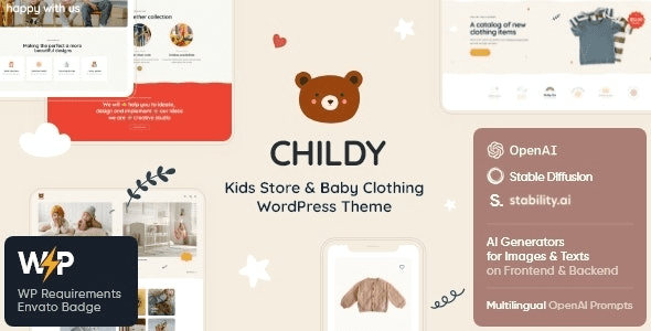 Childy (v1.7.0) Kids Store & Baby Clothing WordPress Theme
