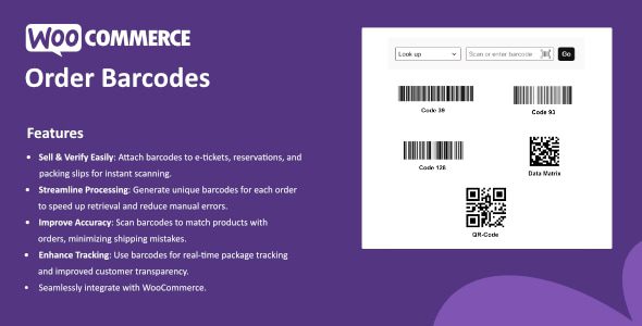 Order Barcodes for WooCommerce插件下载