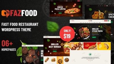 Fazfood (v1.1.7) Fast Food Restaurant WordPress Theme