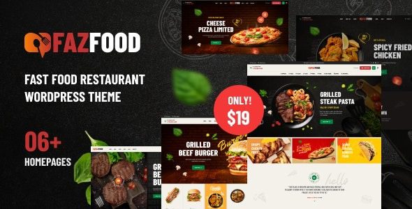 Fazfood (v1.1.7) Fast Food Restaurant WordPress Theme