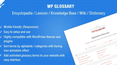 WP Glossary (v2.8) Encyclopedia / Lexicon / Knowledge Base / Wiki / Dictionary [Activated]