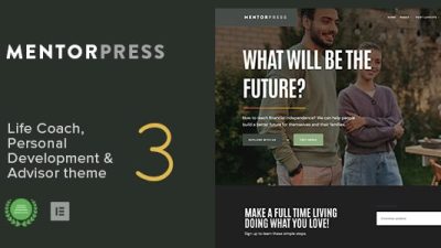 MentorPress (v3.1) Life Coach & Advisor WordPress theme